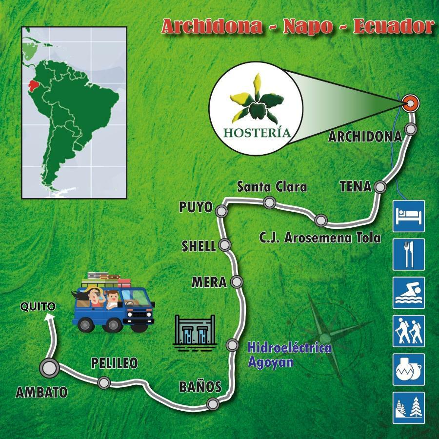 Hosteria El Paraiso De Las Orquideas Archidona ภายนอก รูปภาพ